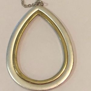 NEW two tone long pendant Necklace boho Everyday